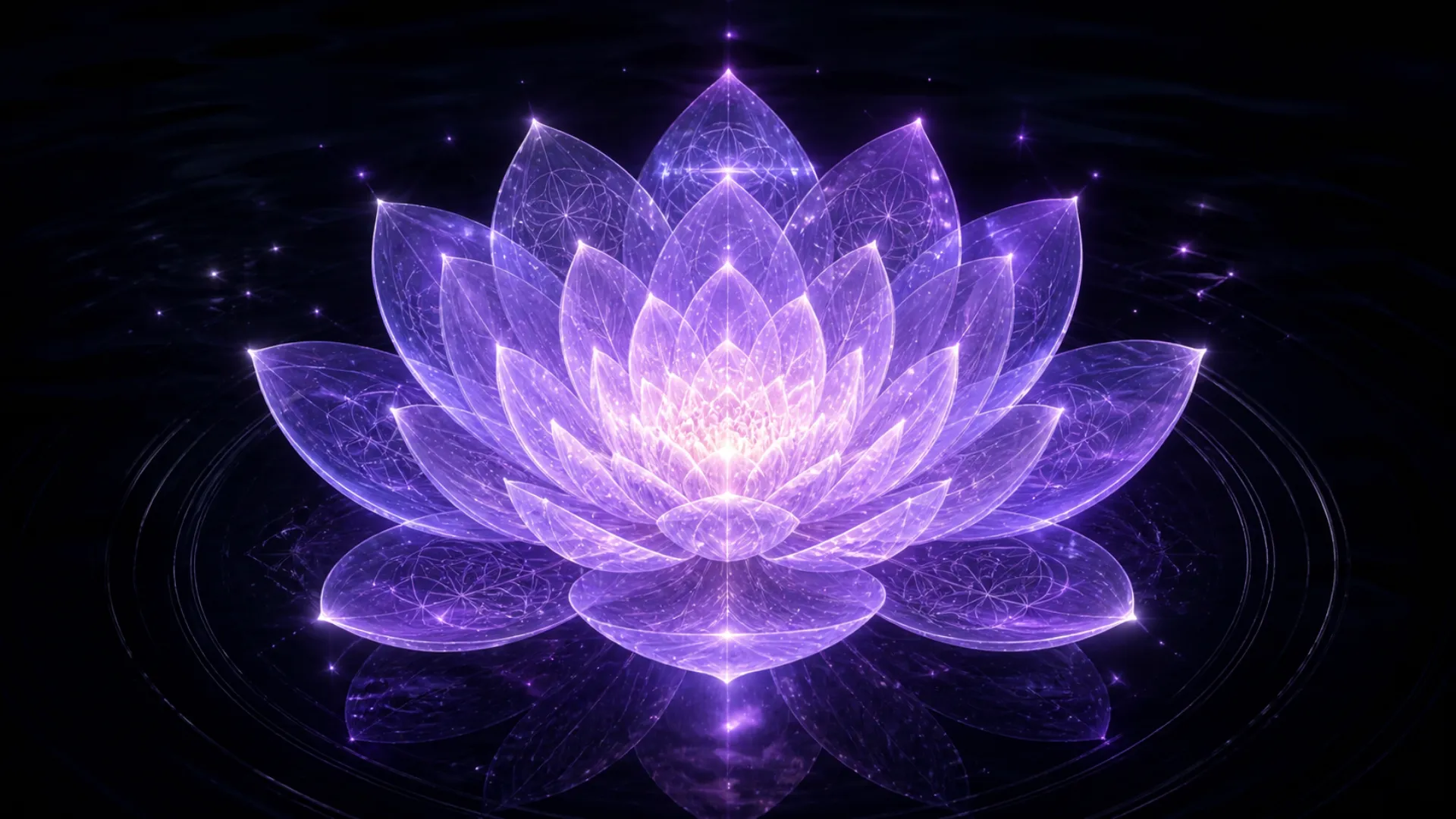 Spiritual lotus of light